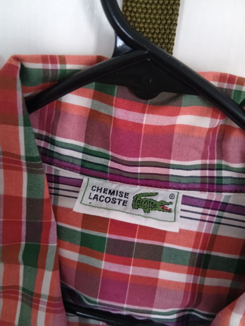 【レア】LACOSTE ラコステ　ジャケット　ピンクチェック　ユニセックス