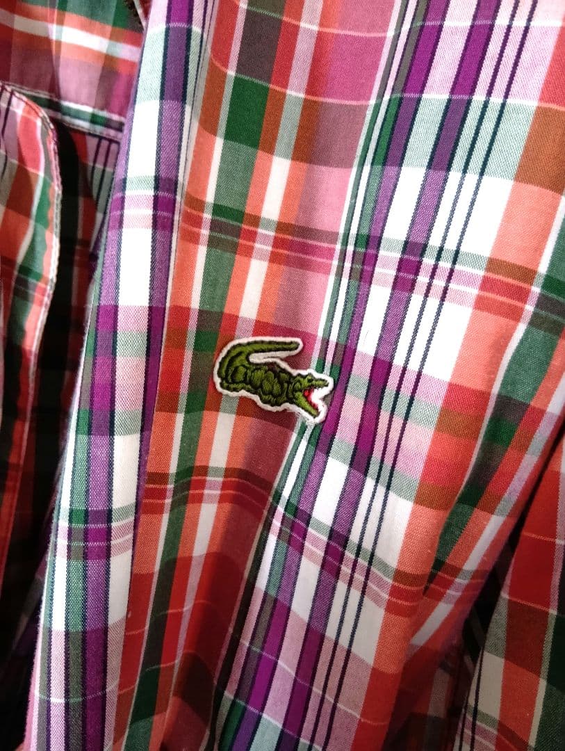 【レア】LACOSTE ラコステ　ジャケット　ピンクチェック　ユニセックス