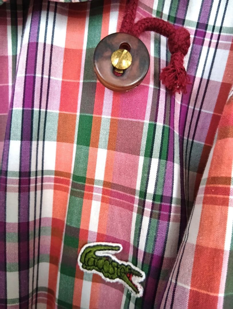 【レア】LACOSTE ラコステ　ジャケット　ピンクチェック　ユニセックス