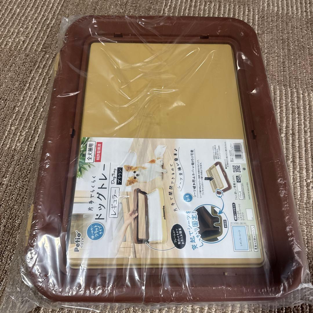 中・小型犬用ブラウン金属ケージ