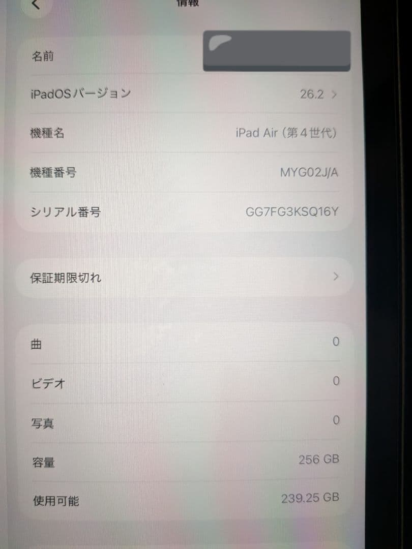 【美品】iPadAir 第4世代　256GB Wi-Fiモデル+Pencil