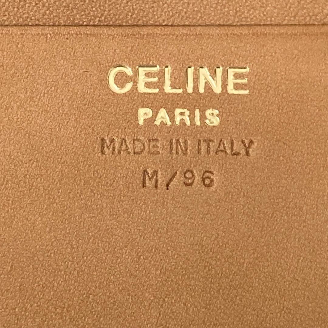 【未使用】CELINE セリーヌ マカダム柄 トリオンフ 二つ折り財布 がま口