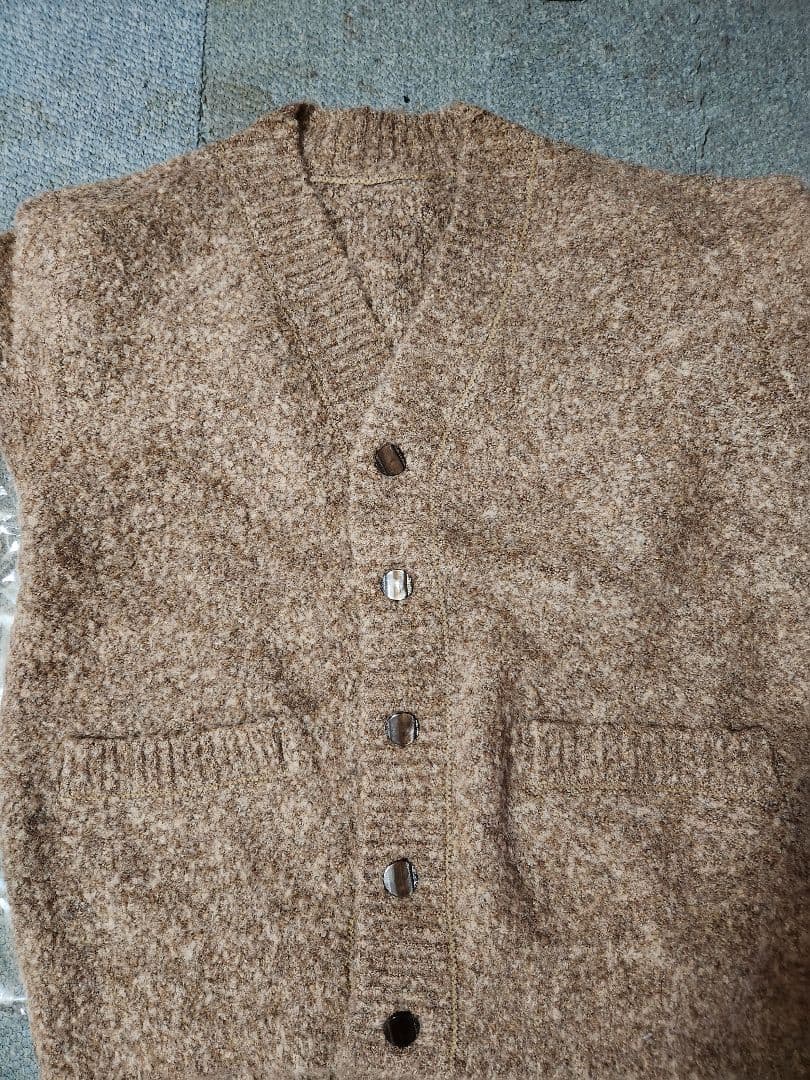 新品♬ 佐藤健…ABYTS BOA KNIT GOWN　ブラウン色　未使用