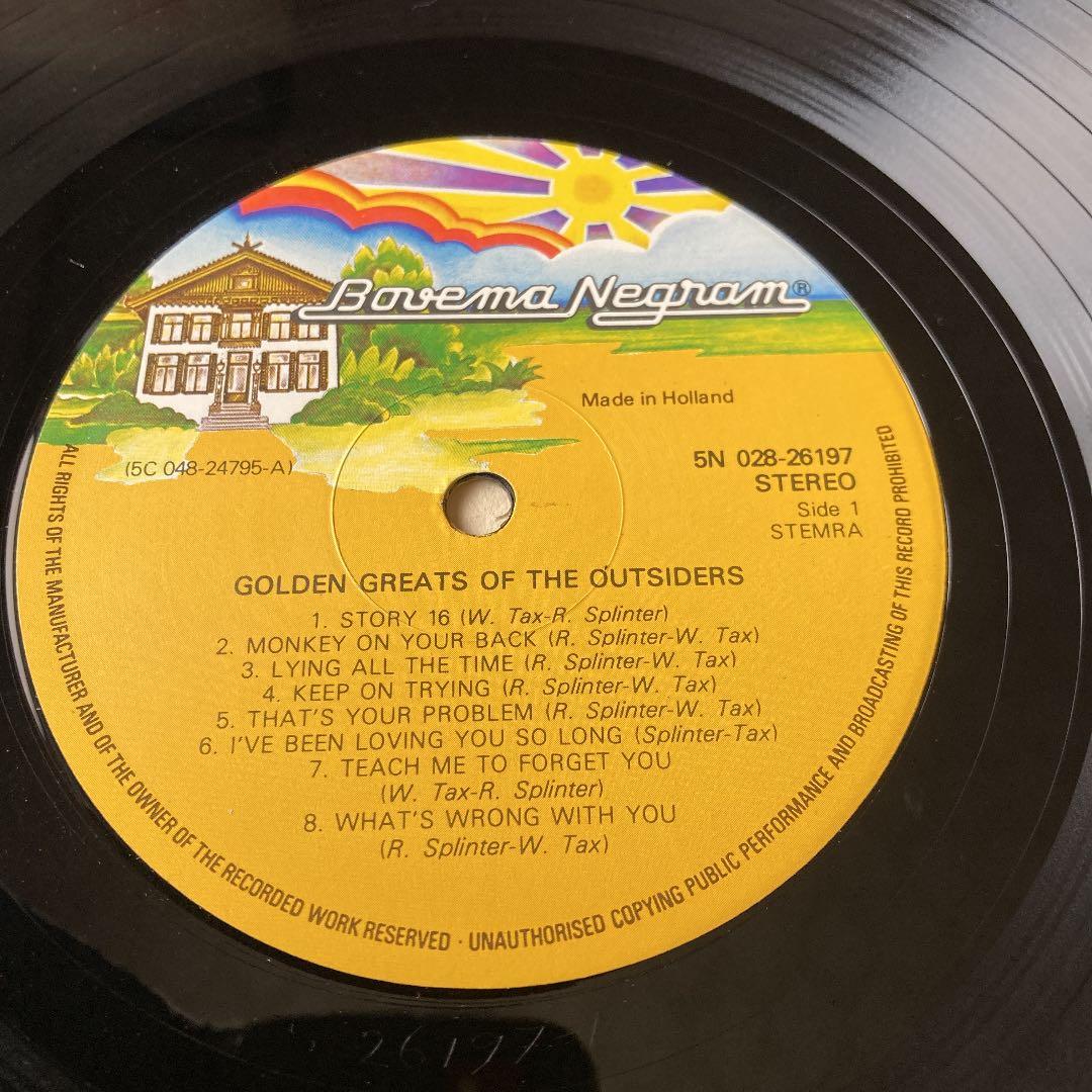【THE OUTSIDERS】ベスト盤 LPレコード アウトサイダーズ