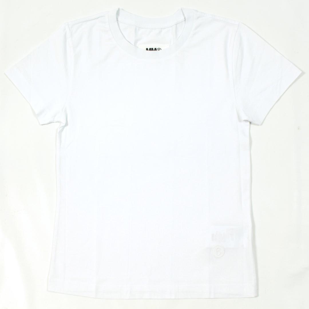 【新品】 MM6　半袖Tシャツ　レディース　クルーネック　ホワイト　サイズS