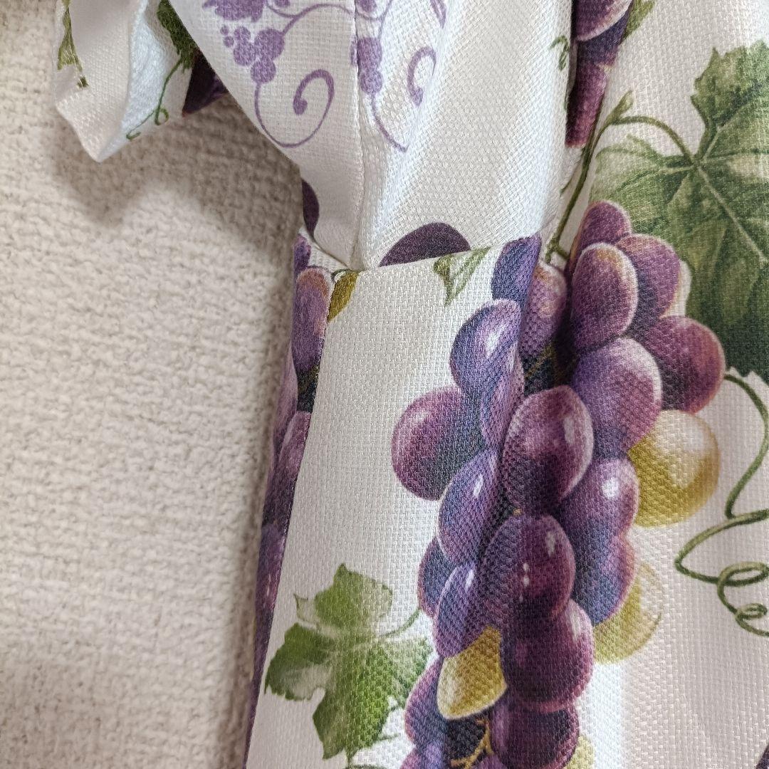 Emily temple Cute ぶどう柄シャツワンピース　grape葡萄