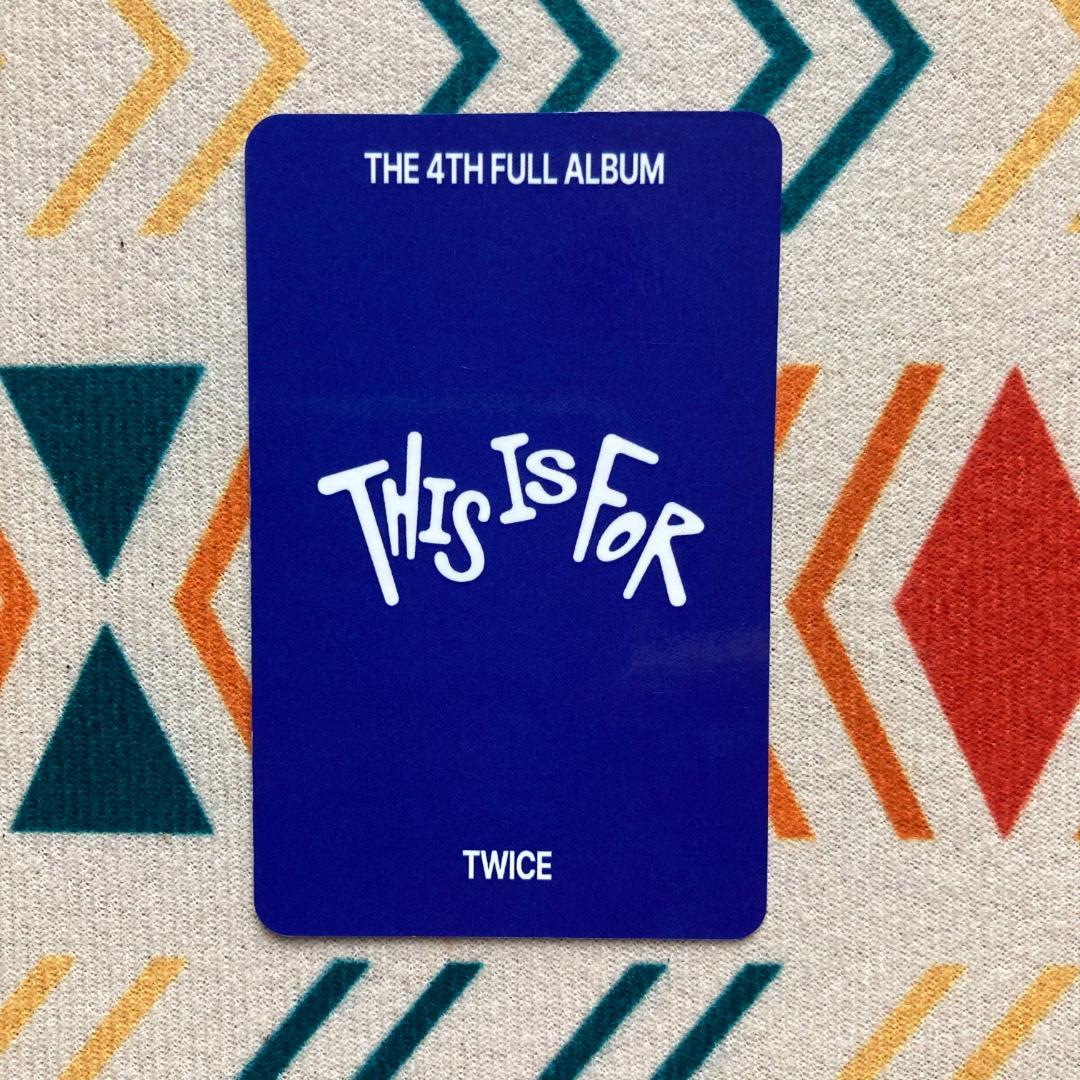 TWICE THIS IS FOR 7/13 人気歌謡 サノク ミナ トレカ