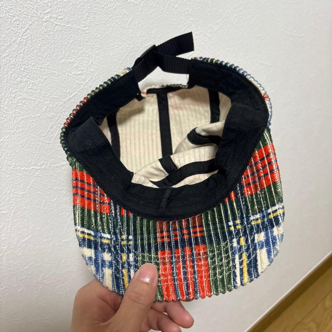 Supreme コーデュロイ チェックキャップ