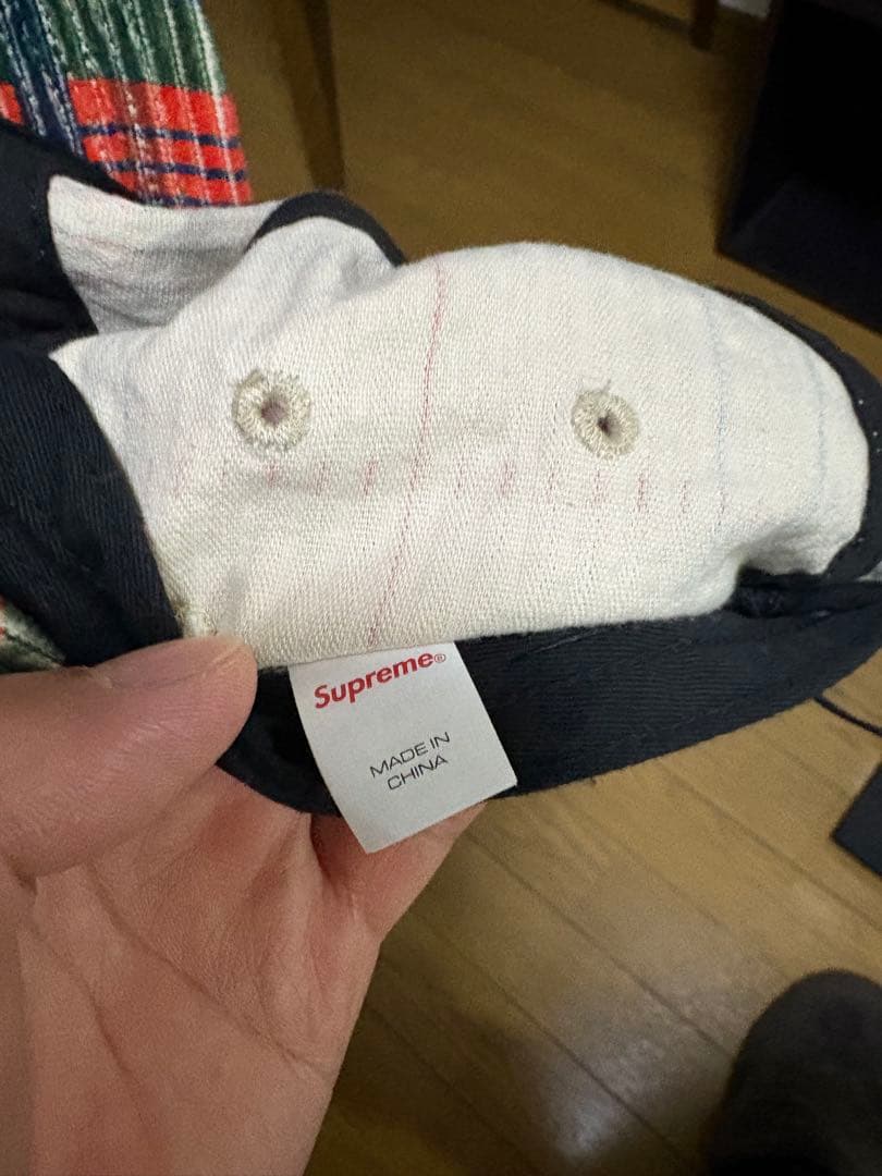 Supreme コーデュロイ チェックキャップ