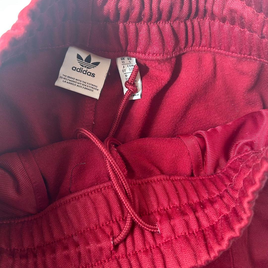 adidas トラックパンツ ボルドー トレフォイル XXL 裾ジップ