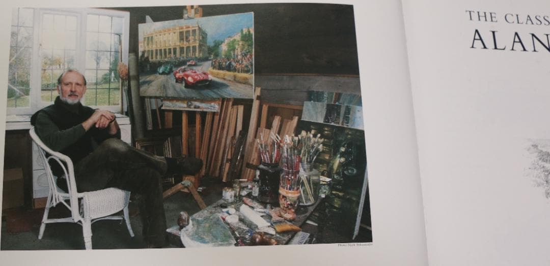 『洋書』 クラシックカー絵画集　アラン・フィンレー作品集（英語版）中古本