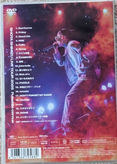 清水翔太/DVD/SHOTA SHIMIZU LIVE TOUR 2025