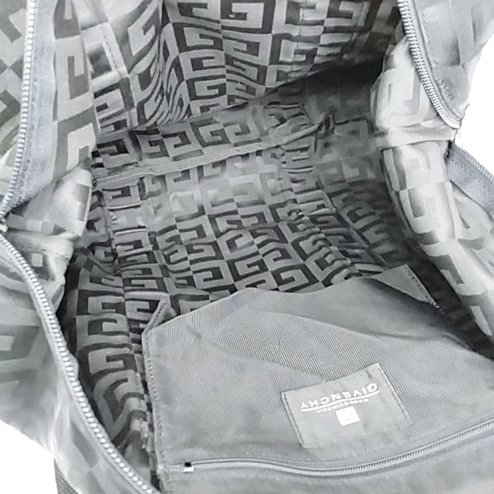 【超美品】GIVENCHY ジバンシィ ブラック ボストンバッグ 4Gロゴ入り