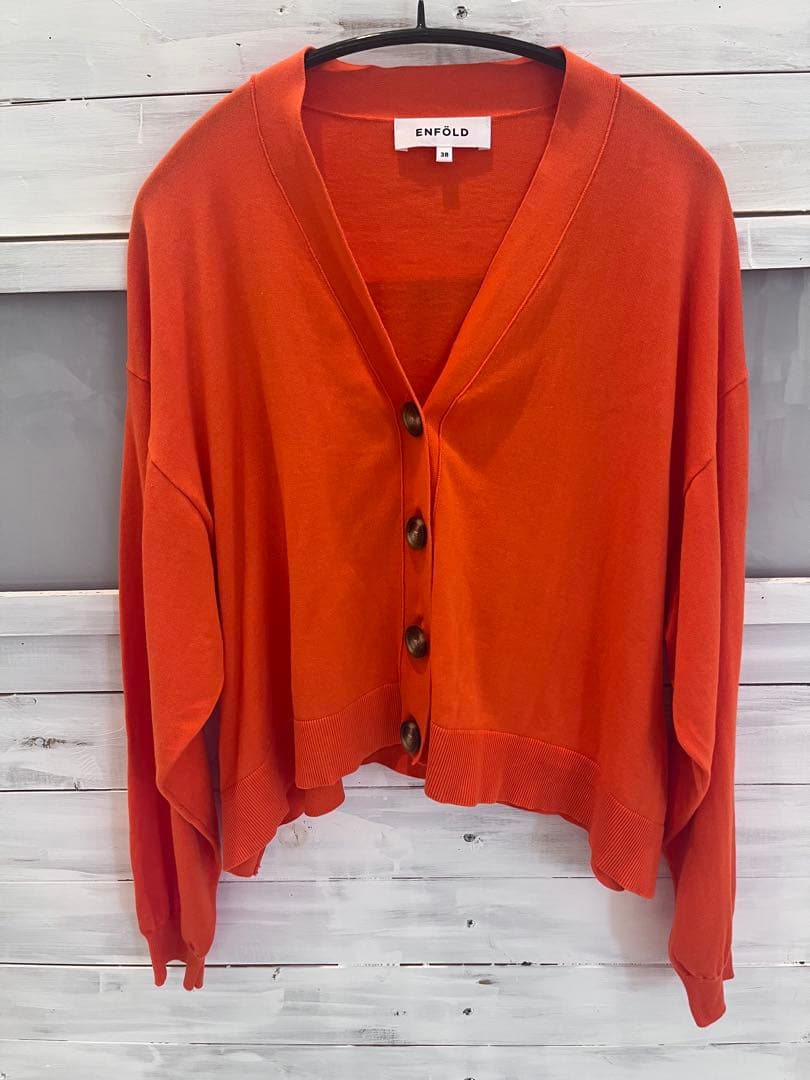 美品★ENFOLD WAVE DRAPE CARDIGAN