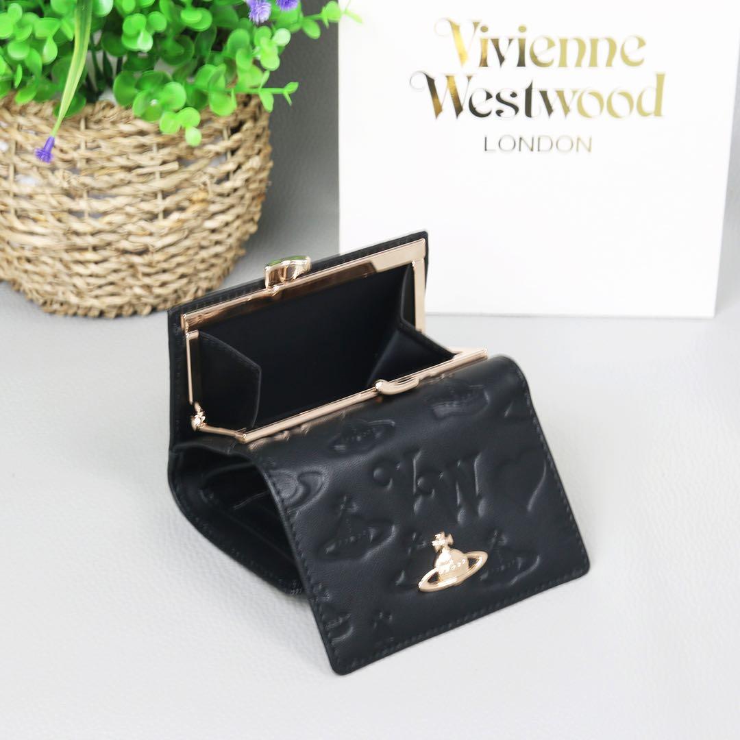 Vivienne Westwood ヴィヴィアン 三つ折り財布 レザー 金k