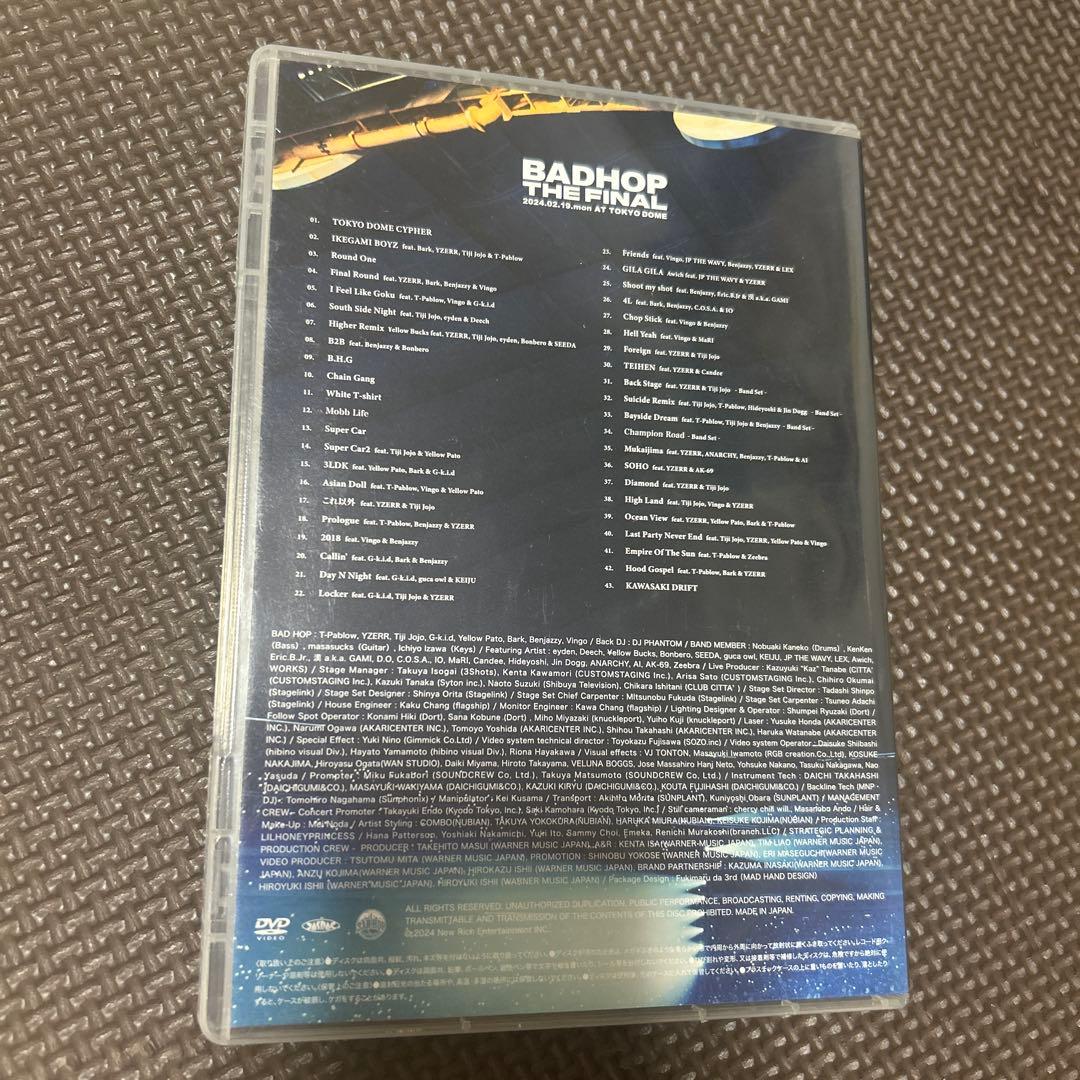 ミュージック BADHOP DVD THE FINAL