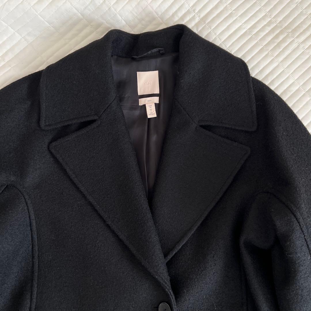  ブラック コート　100%ウール　toteme mango zara