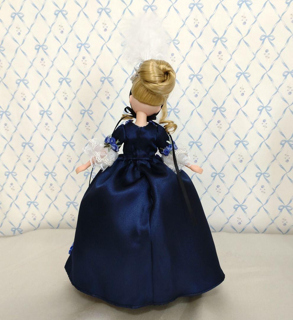 青薔薇クラシカル　マリー・アントワネット　ロココドレス　ハンドメイド　ネイビー