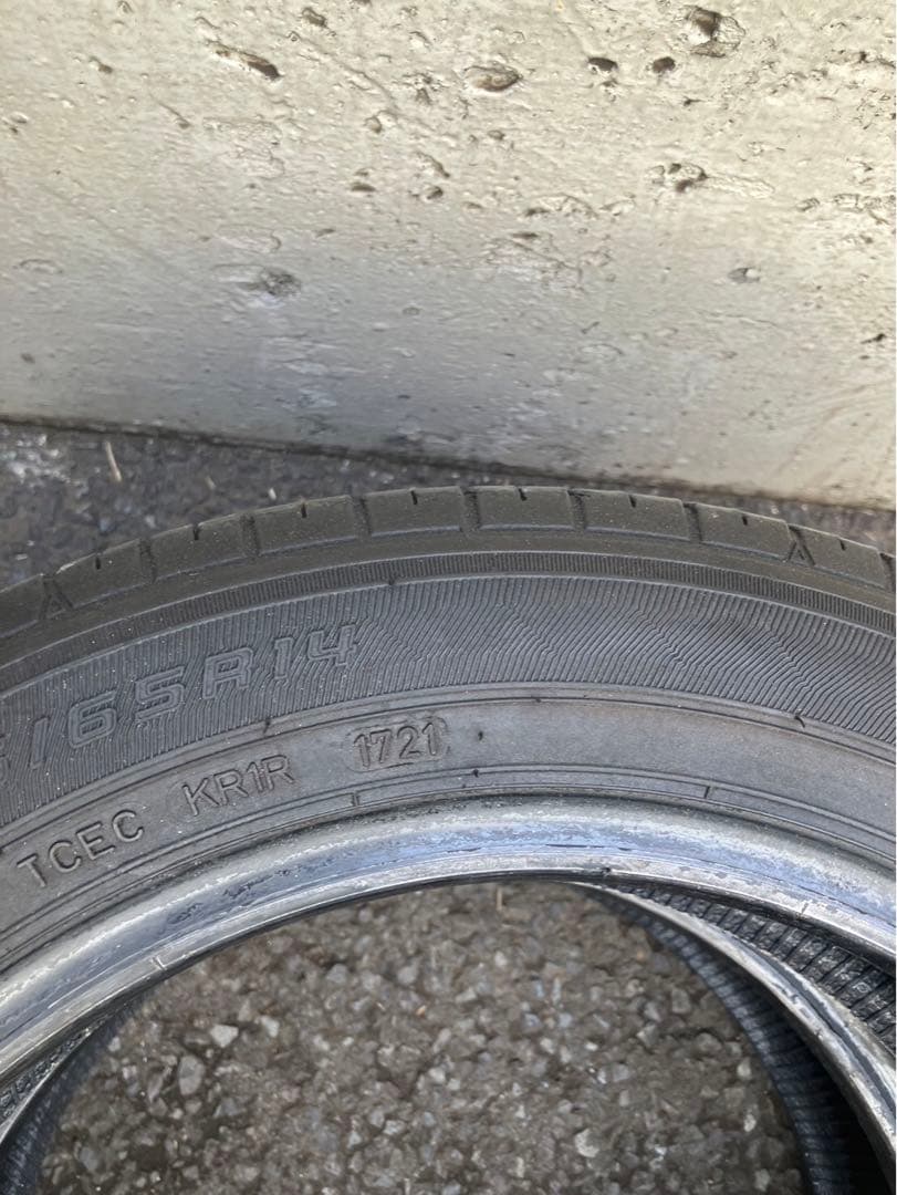 155/65R14グッドイヤーEG01◆ 4本2021年2本20年2本送料込み