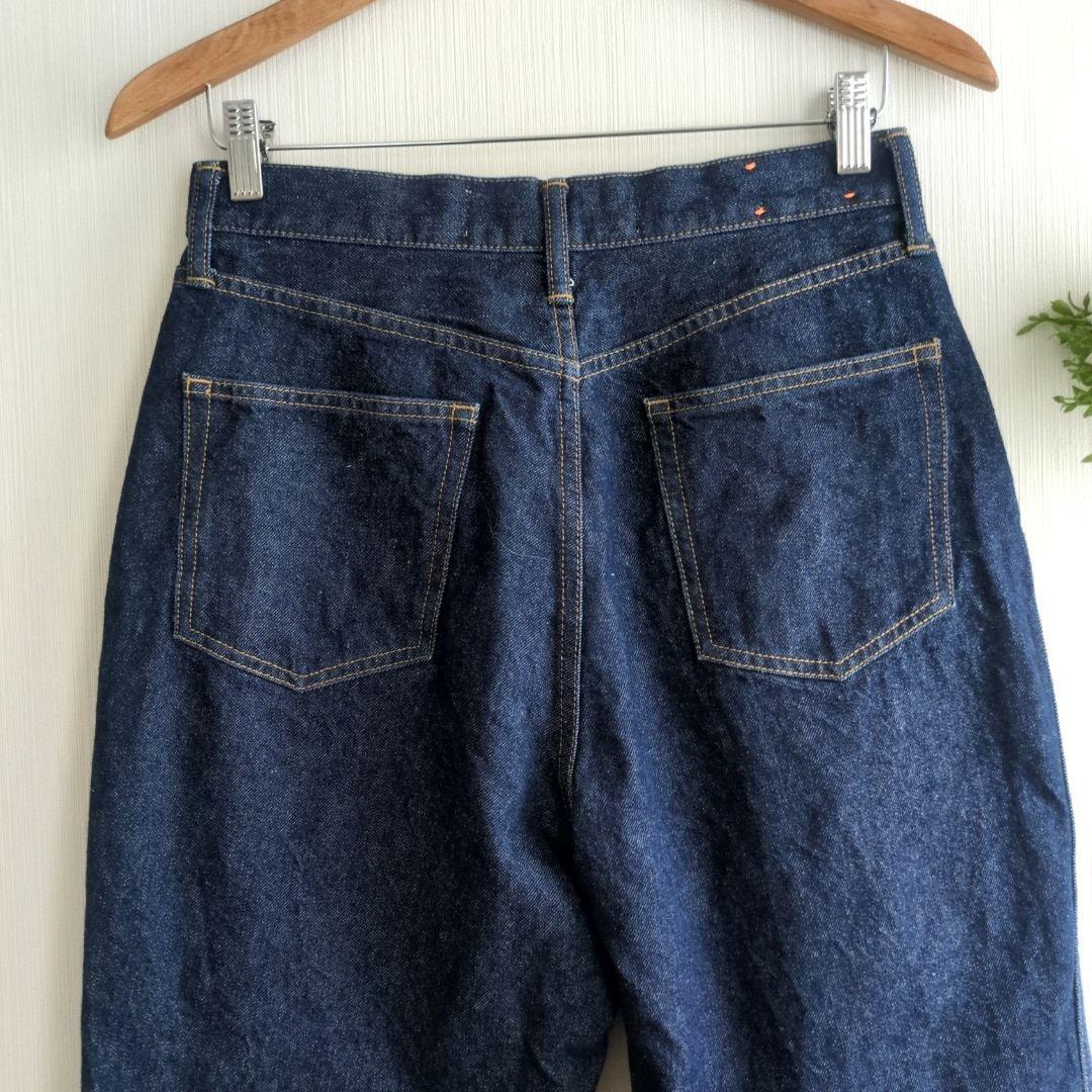 美品 ザシンゾーン 38 キャロットデニム 19SMSPA68 濃紺 日本製