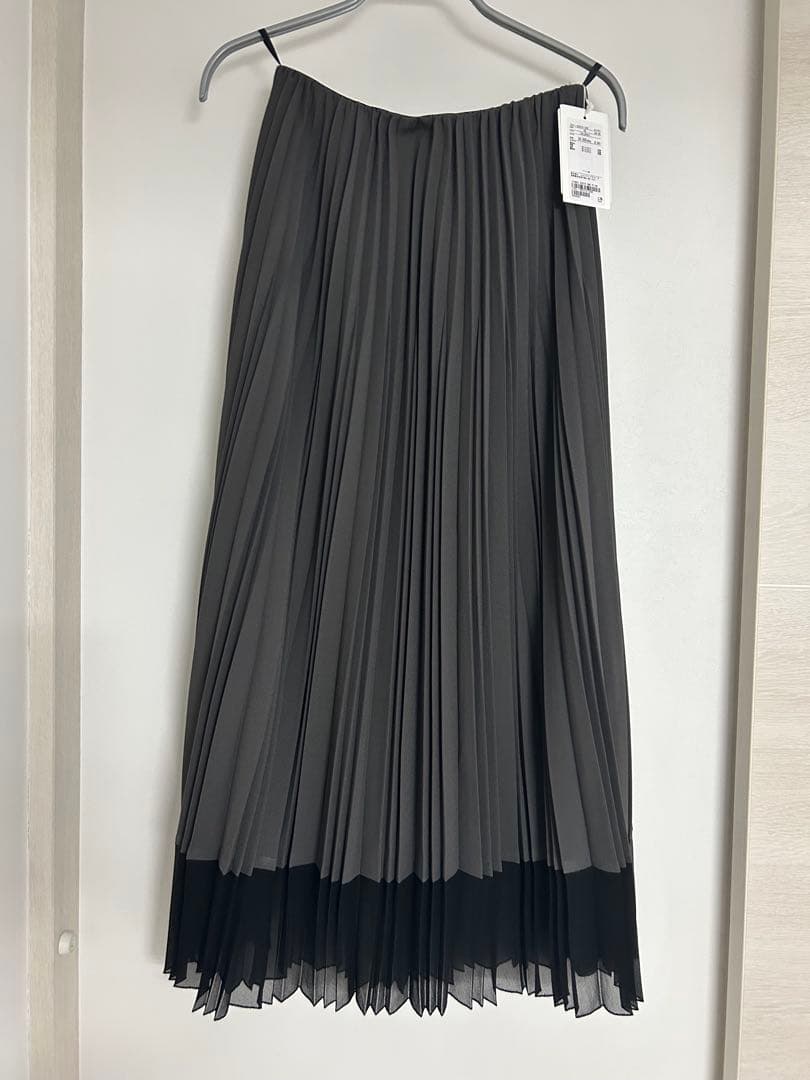 新品 タグ付き 25aw ユナイテッドアローズ シアー コンビ プリーツスカート