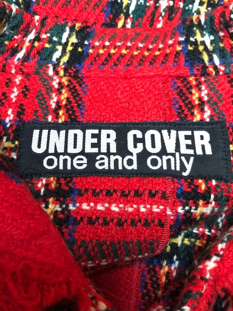 【美品】UNDERCOVER タータンチェック ダッフルコート 赤 S‐M