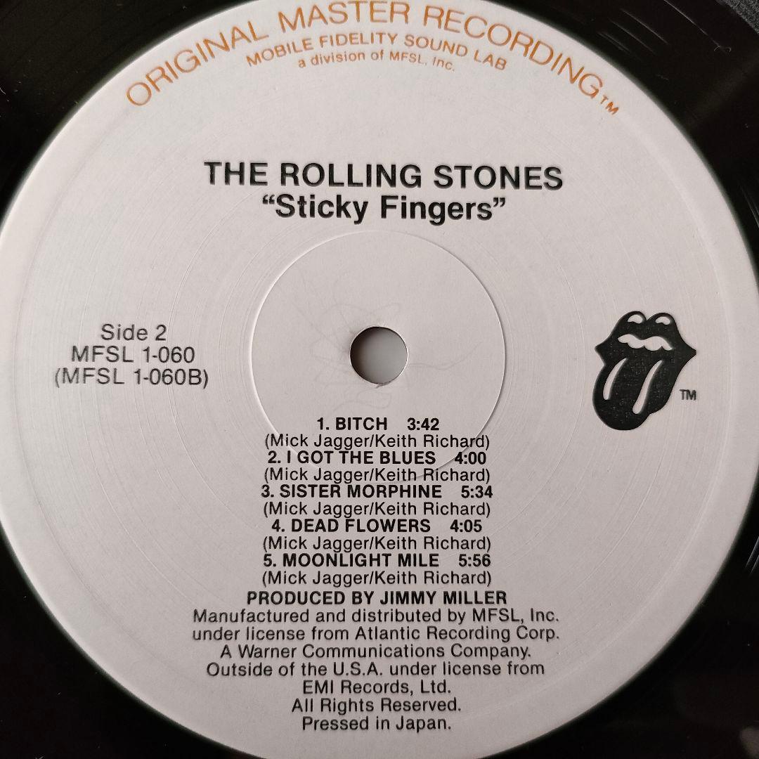 THE ROLLING STONES　STICKY FINGERS　レコード