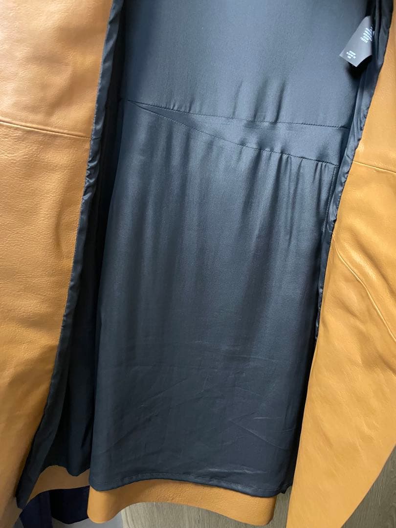 BALENCIAGA ブラウン レザー ワンピース　34