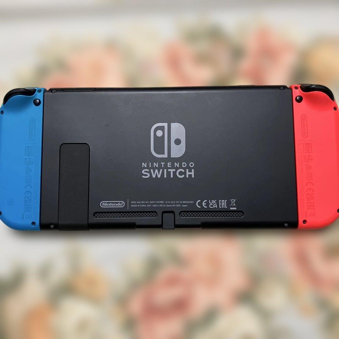 【美品】 バッテリー強化版 Switch 本体 ネオンレッド ネオンブルー