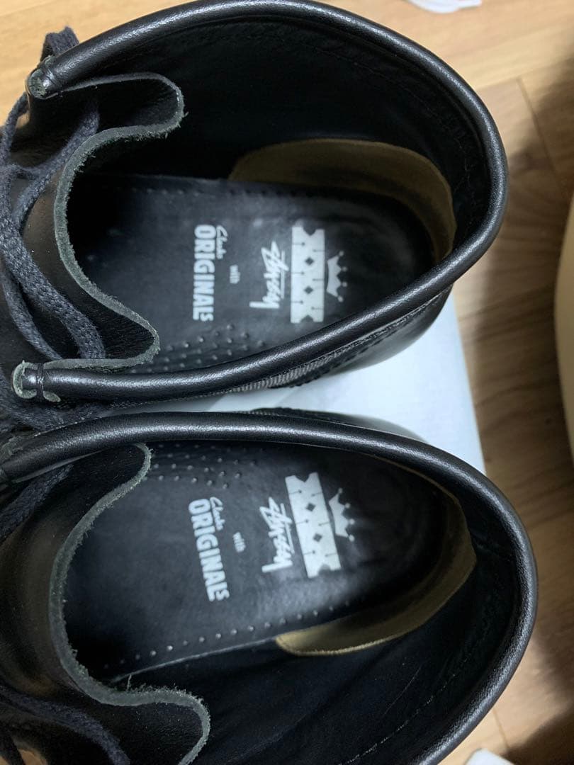 靴 Clarks Originals stussy WALLABEE UK8