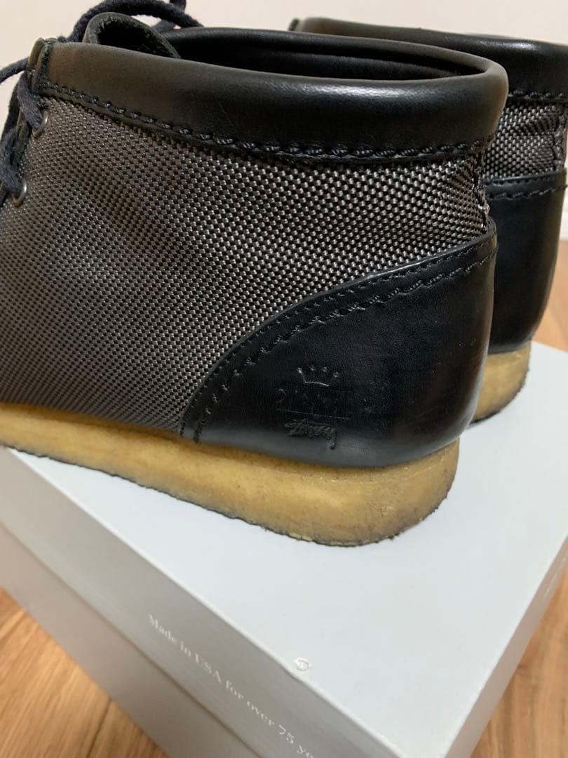 靴 Clarks Originals stussy WALLABEE UK8