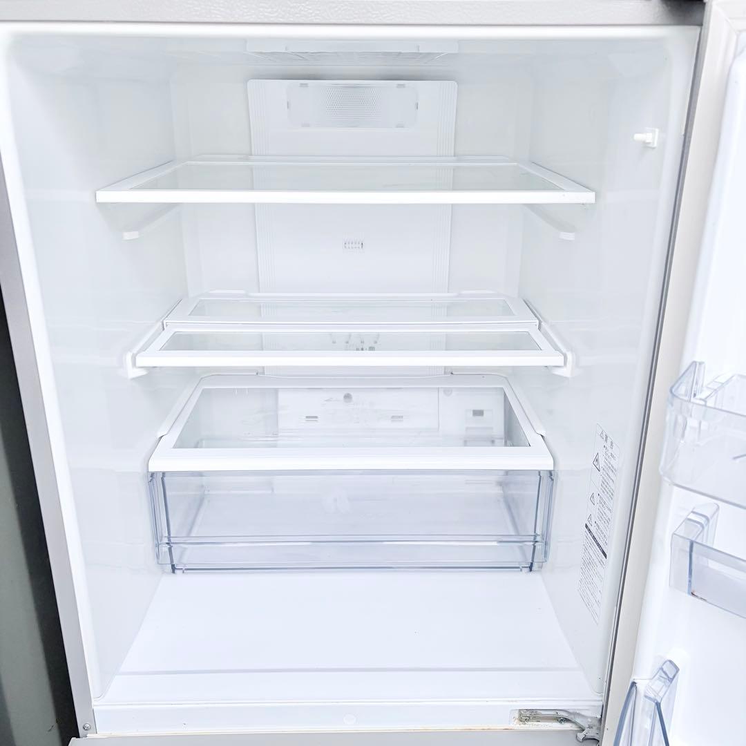 運搬取付無料！ブライトシルバー純正AQUA省エネ大容量冷蔵庫！完動超美品！