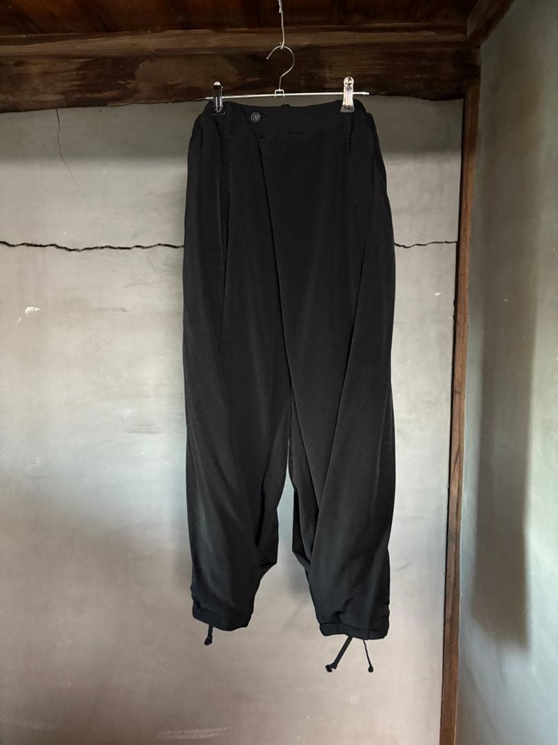 B yohji yamamoto ビー ヨウジヤマモト ドレープパンツ メンズ