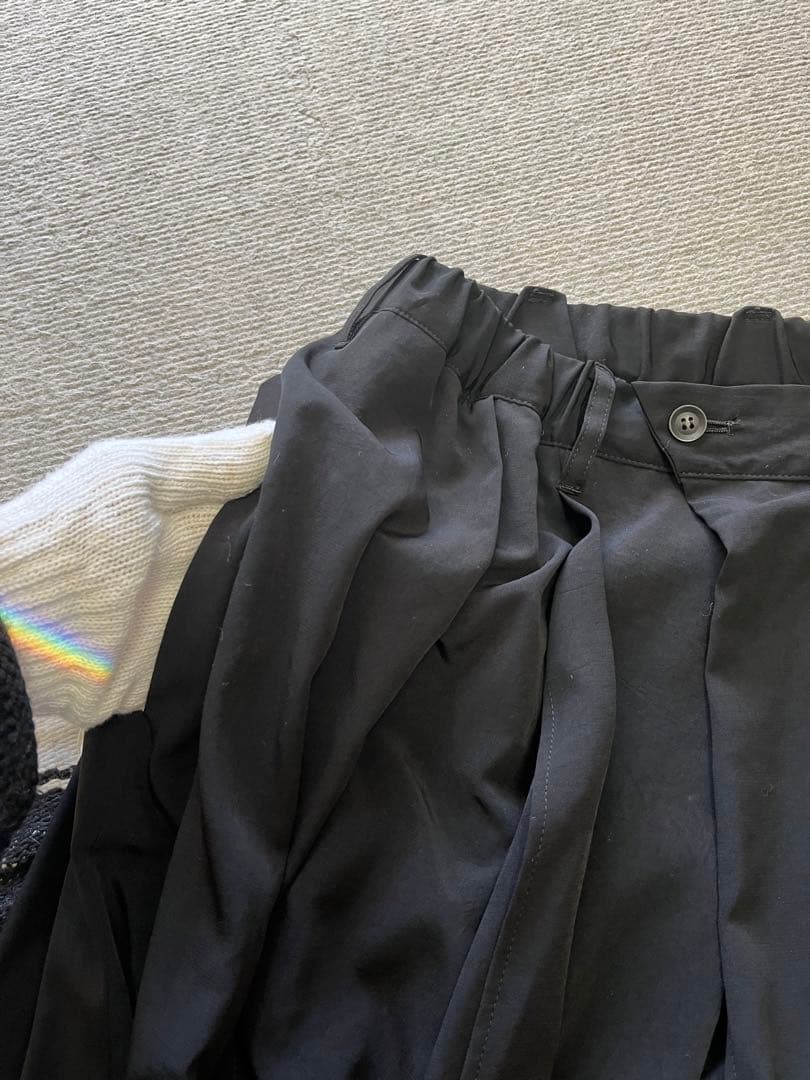B yohji yamamoto ビー ヨウジヤマモト ドレープパンツ メンズ