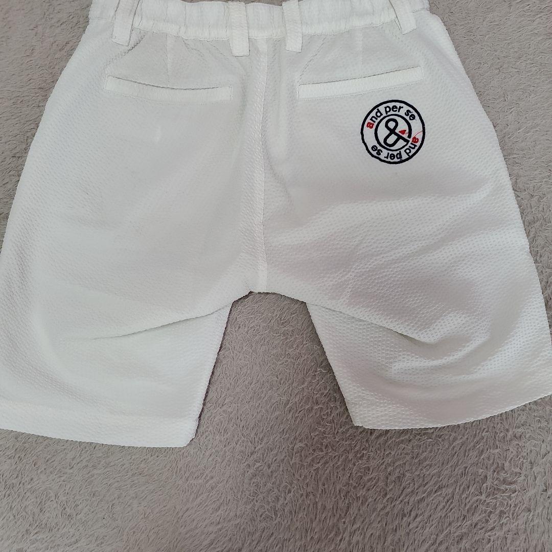 and per se ネイビー ポロシャツ L、ハーフパンツセット