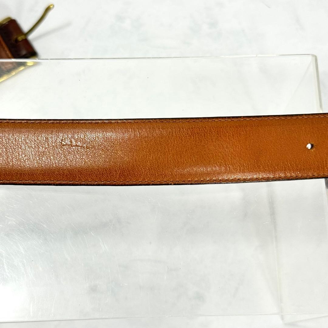 極超希少COACH レザーベルト ブラウン オールドコーチ NYC製 5802