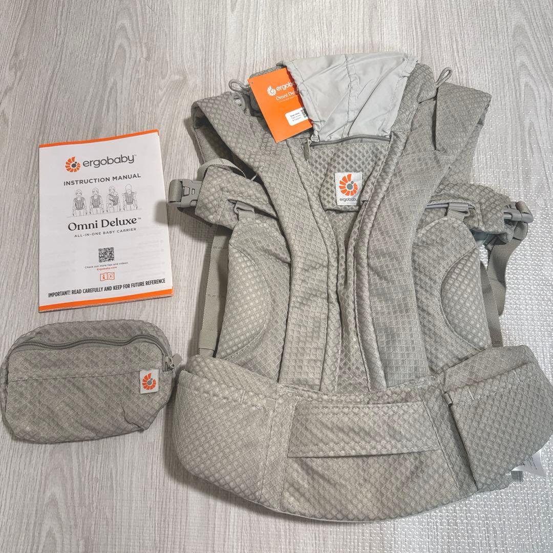 新品未使用 エルゴベビー オムニデラックス パールグレー