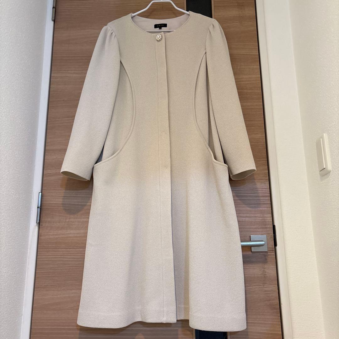 TO BE CHIC トゥービーシック 上品ロングコート ベルト付き　46