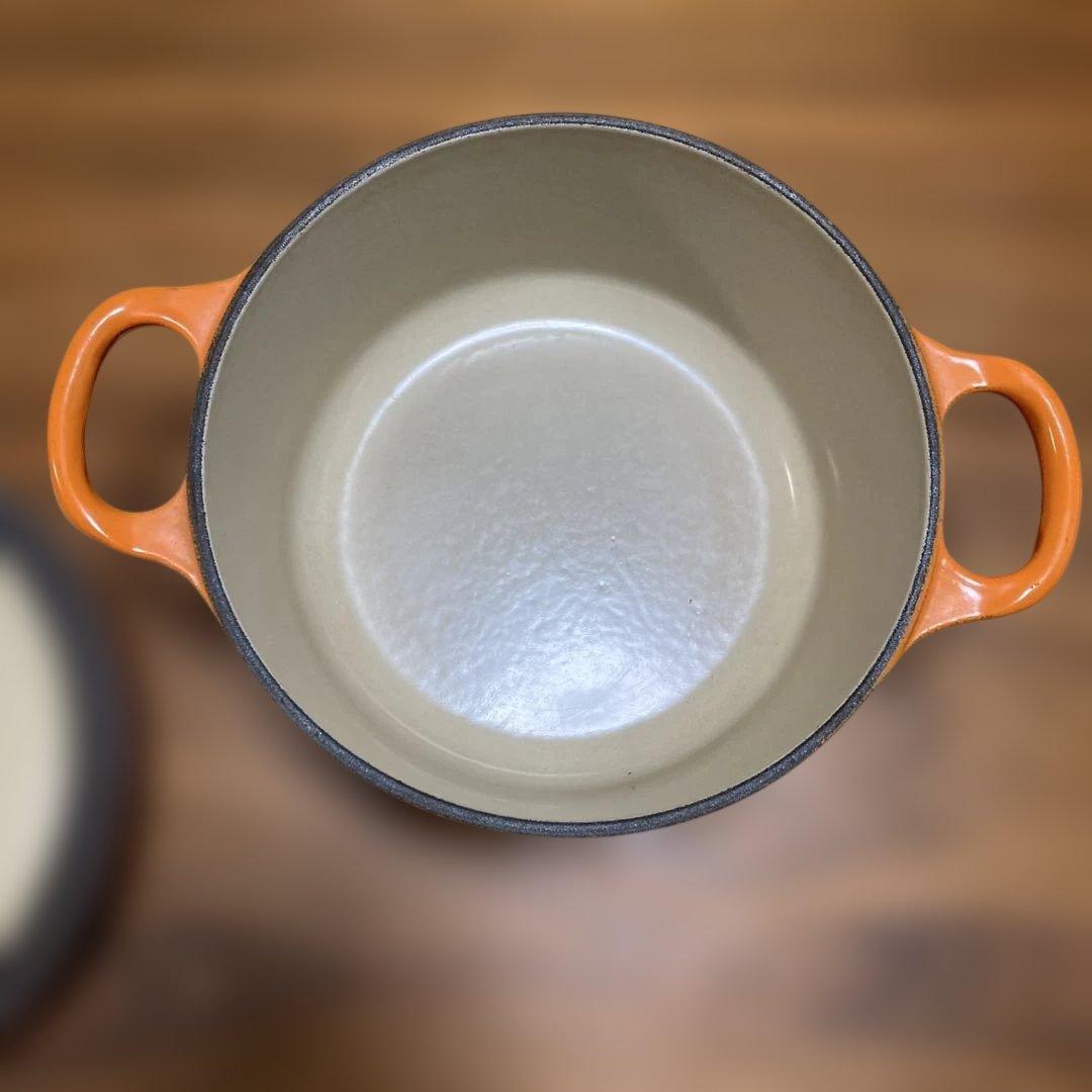 れ*い様 Le Creuset オレンジ 両手鍋 18センチ