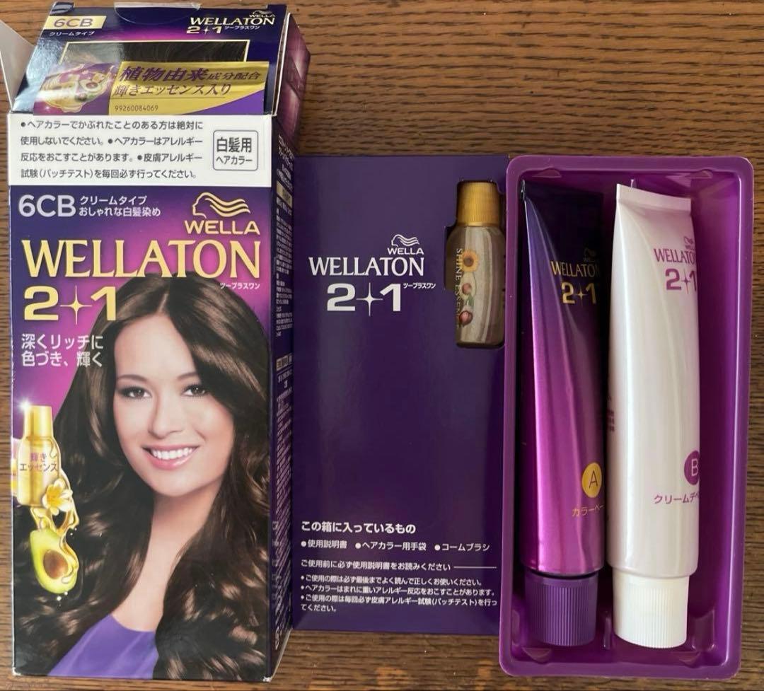 ウエラトーン　ツープラスワン　クリームヘアカラー　6CB