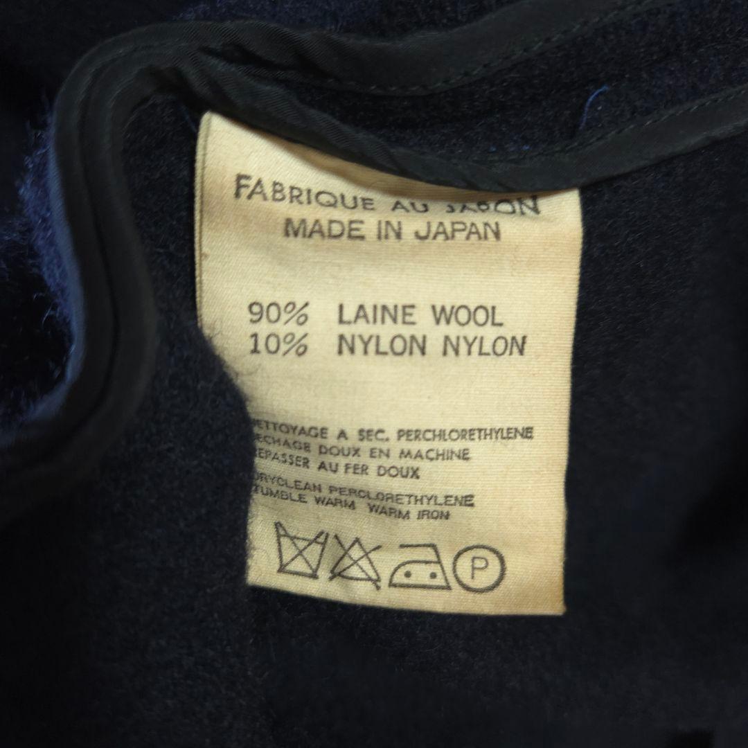 80's Yohji Yamamoto femme ウールロングコート ネイビー