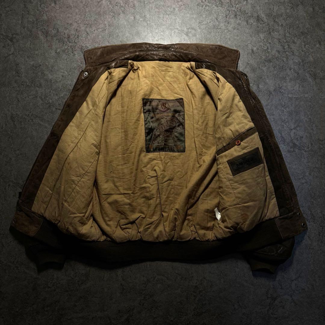 90s MIRAGE フライトジャケット　A2 レザージャケット　vintage