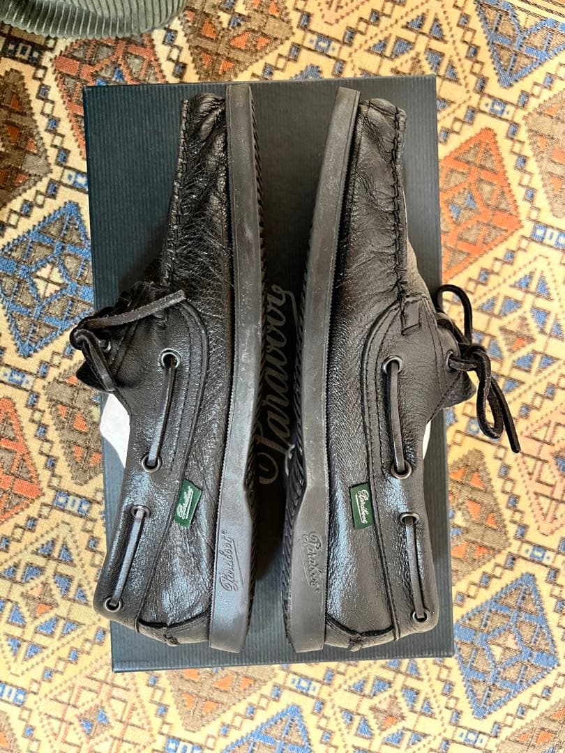 Paraboot モカシン　シボ革　鹿革　barth 最終値下げ