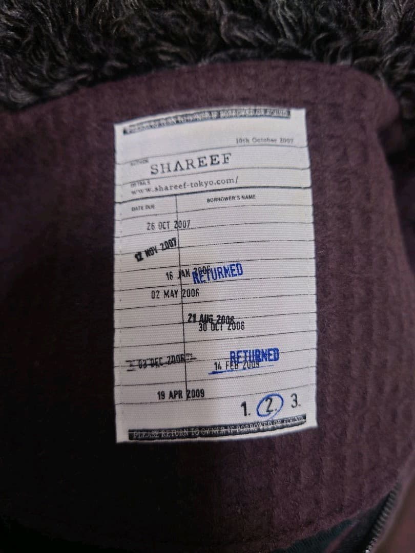 SHAREEF ダッフルコート サイズ2 カシミヤ使用 ウール使用 コットン使用