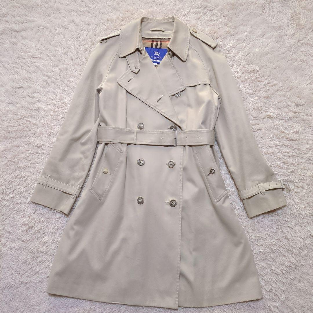 美品！バーバリーブルーレーベル　ライナー付きトレンチコート　L　メガチェック