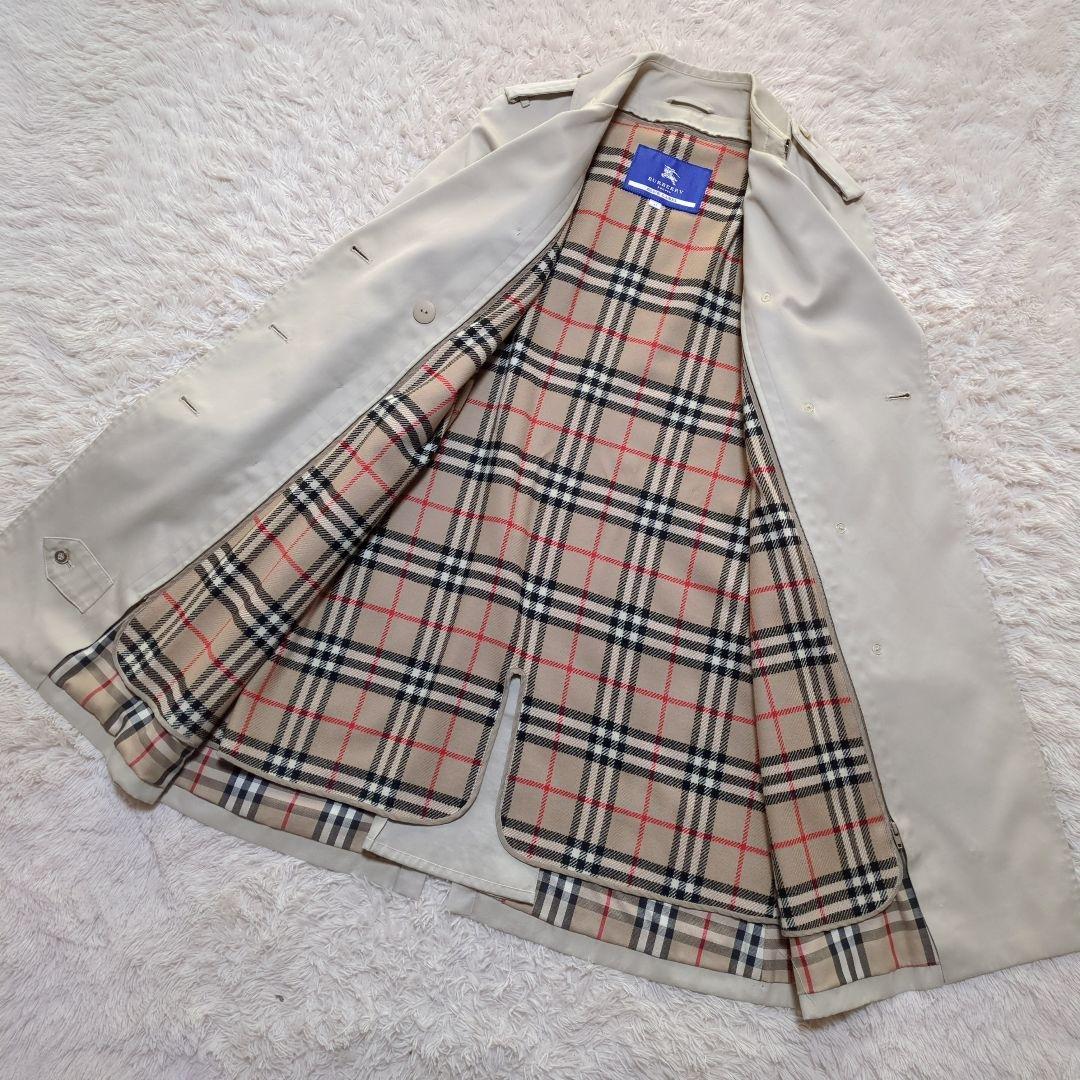 美品！バーバリーブルーレーベル　ライナー付きトレンチコート　L　メガチェック