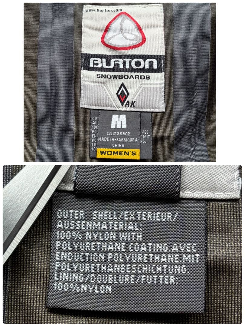 【美品】BURTON スノボ・スキーウェア セットアップ ゴアテックス AK 黒
