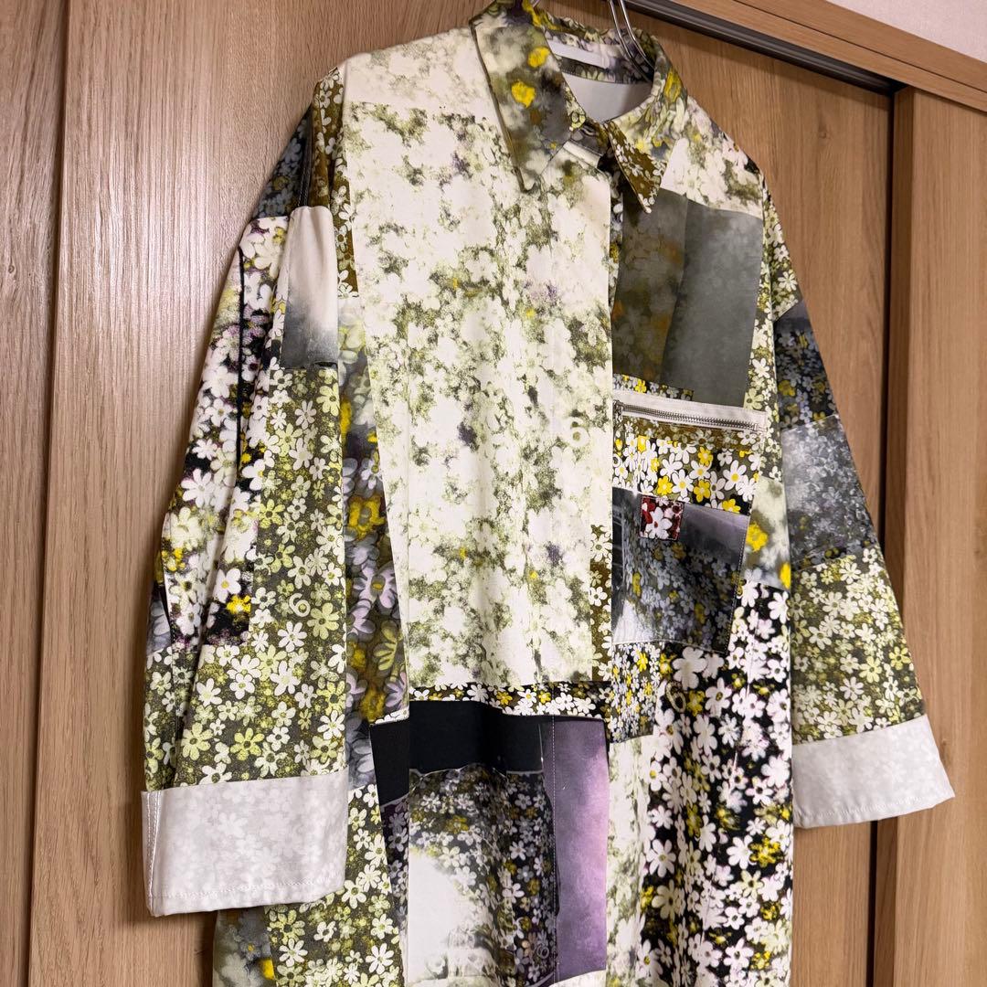 MM6 ロングコート 花柄