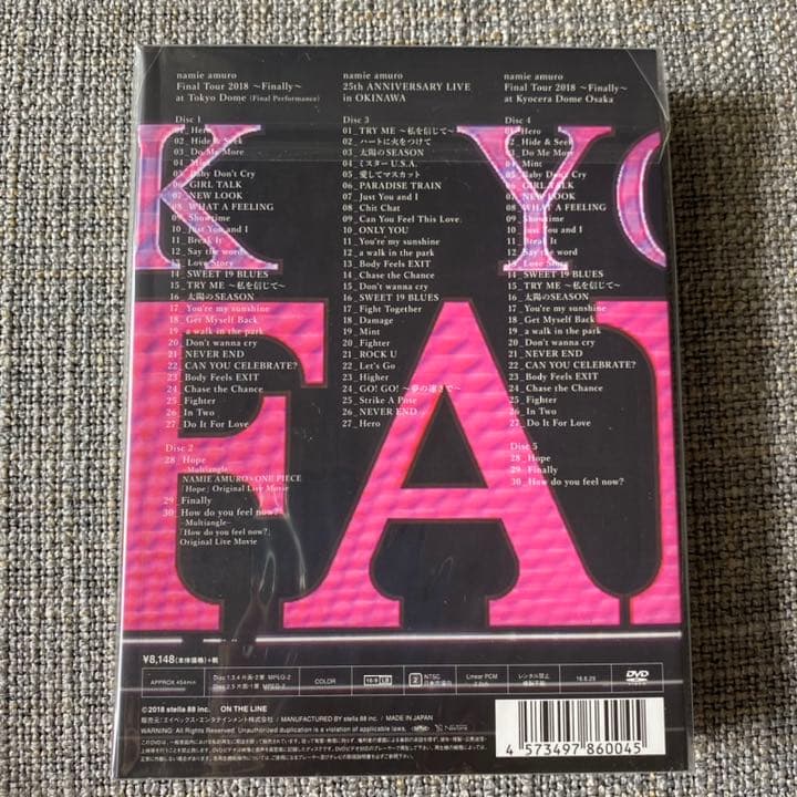 新品未開封✴︎安室奈美恵/Finally 京セラドーム公演 初回盤DVD5枚組