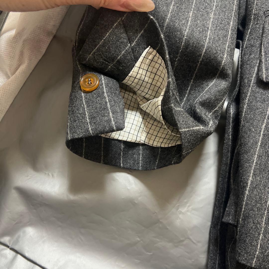 Vivienne Westwood ビジネススーツ 44サイズ グレーストライプ